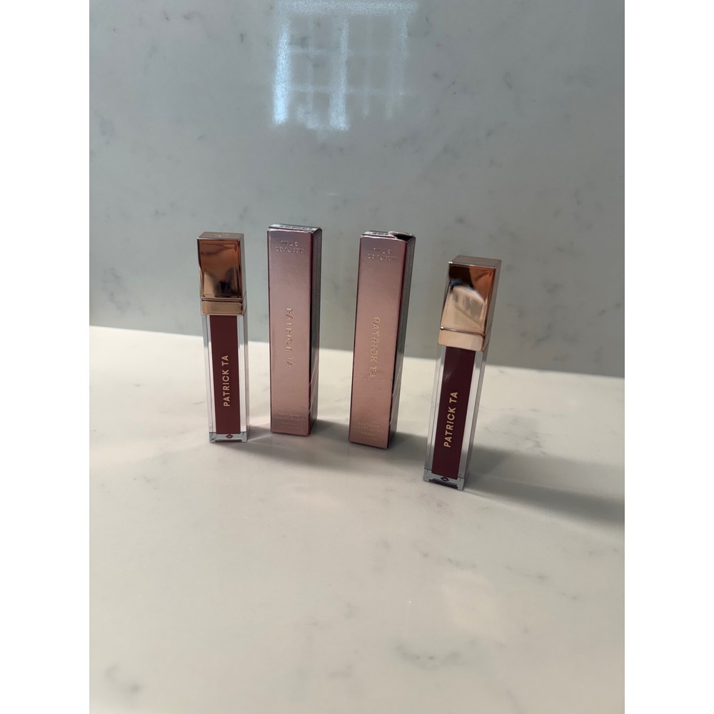 Patrick Ta Major Headlines Silky Lip Creme Blushing Seductive Duo NIB X2